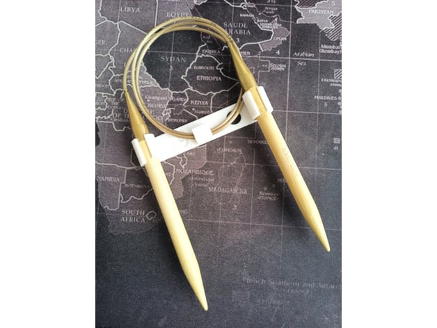knitting needle storage clip 3d model