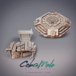 Octagon Platform, Rope Bridge, and Platform Terrains Pack 3d model