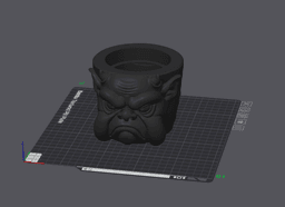 pot ugly grumpy gargoyle 3d model