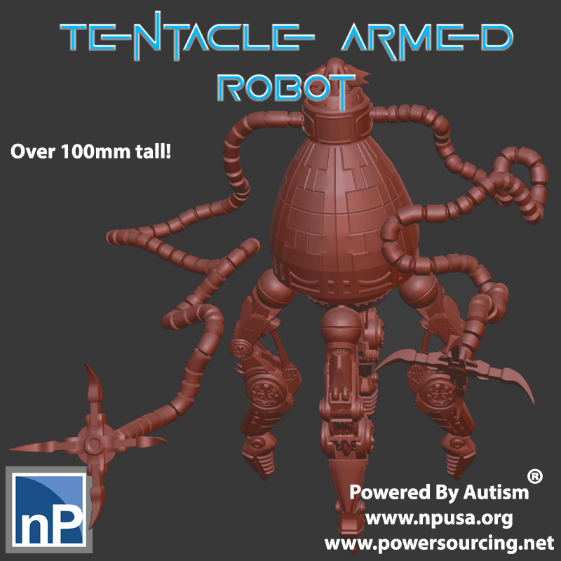 Giant Tentacle-Armed Tobot 3d model