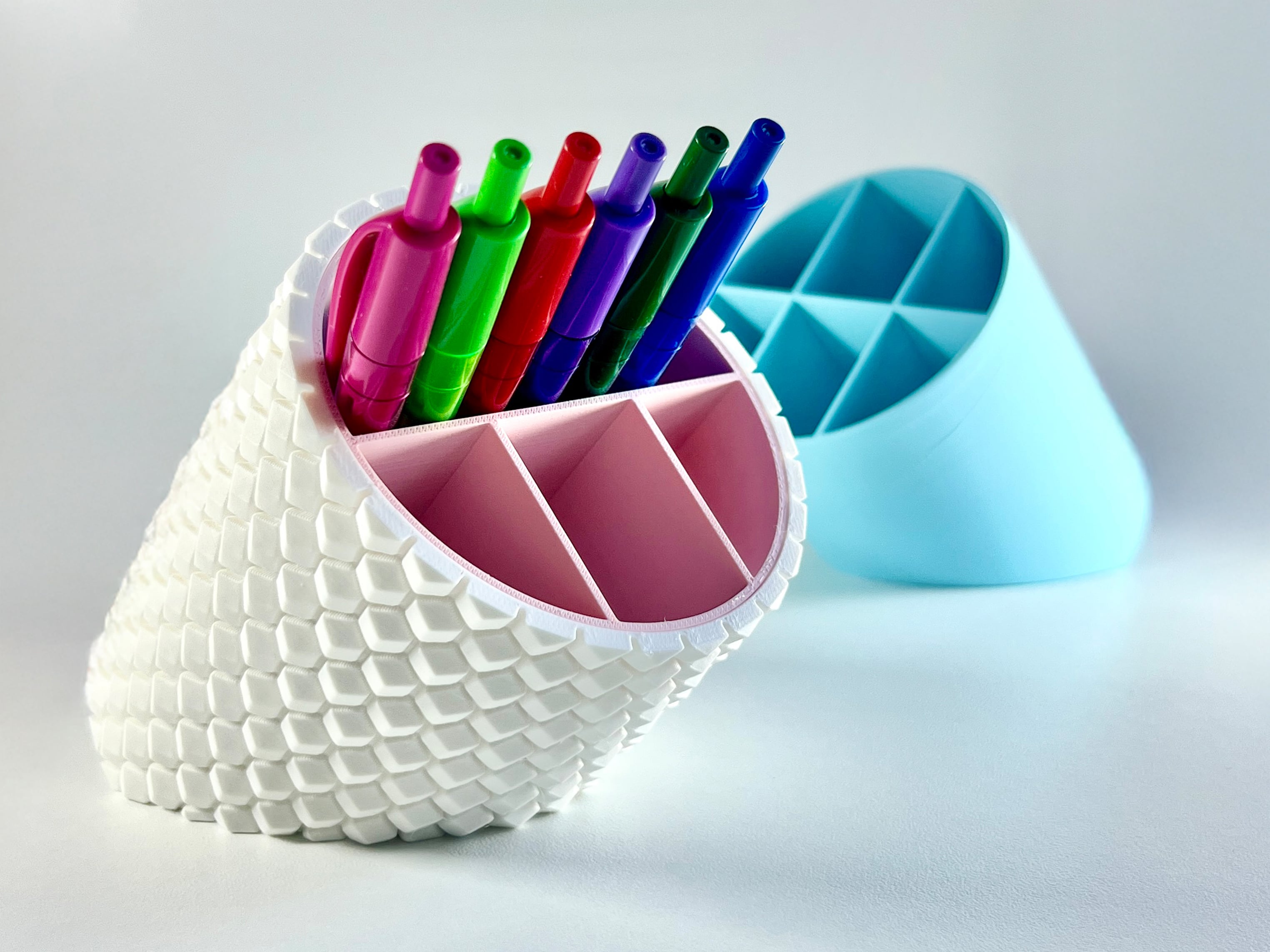 Desk Organizer - 3DHoneyComb 3d model