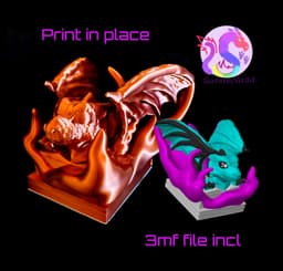 Emerging Book Dragon (Personal Use) 3d model