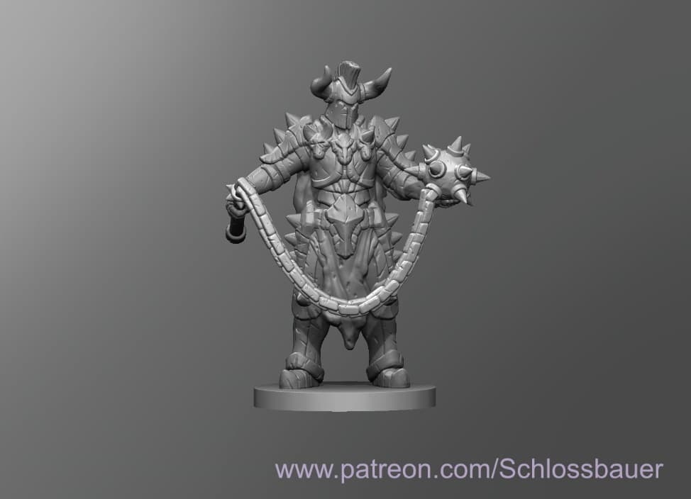 Ball and Chain Soldier 3d model