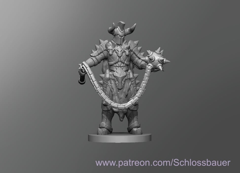 Ball and Chain Soldier 3d model