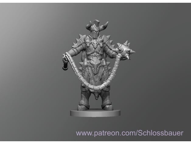 Ball and Chain Soldier 3d model