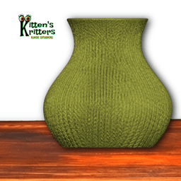 knitted holiday vase 3d model