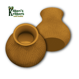 knitted holiday vase 3d model