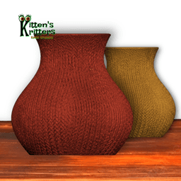 knitted holiday vase 3d model