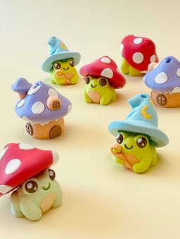 Fairytale Cottage Clicker Keychain Fidget Toy 3d model