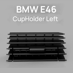 BMW E46 Cup Holder Manual Version Center Console Left 3d model