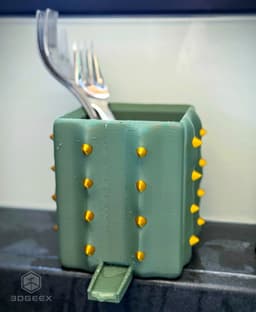 Cactus Box & Utensils Drainer 3d model