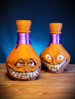 Monster Potion Bottle Dice Towers With Storage 3d model