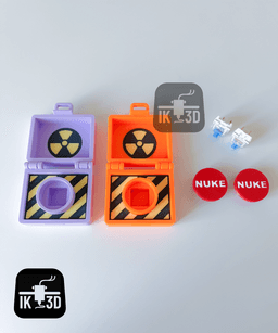 Nuke Briefcase Clicker Toy / Easy to Print / 3MF Included 3d model