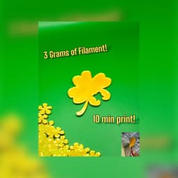 lucky shamrock bread clip.stl 3d model