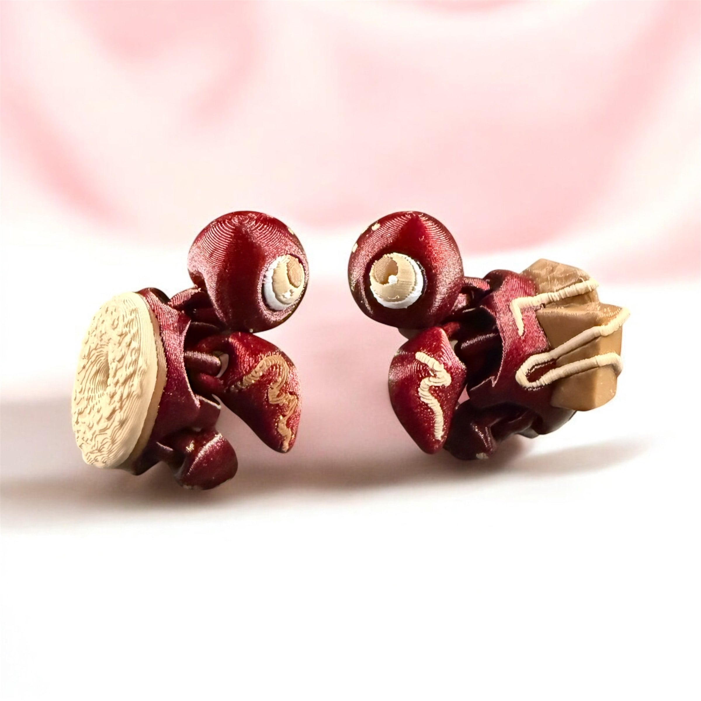 Dessert Baby Turtles Set 1 - Articulated Flexi 3d model