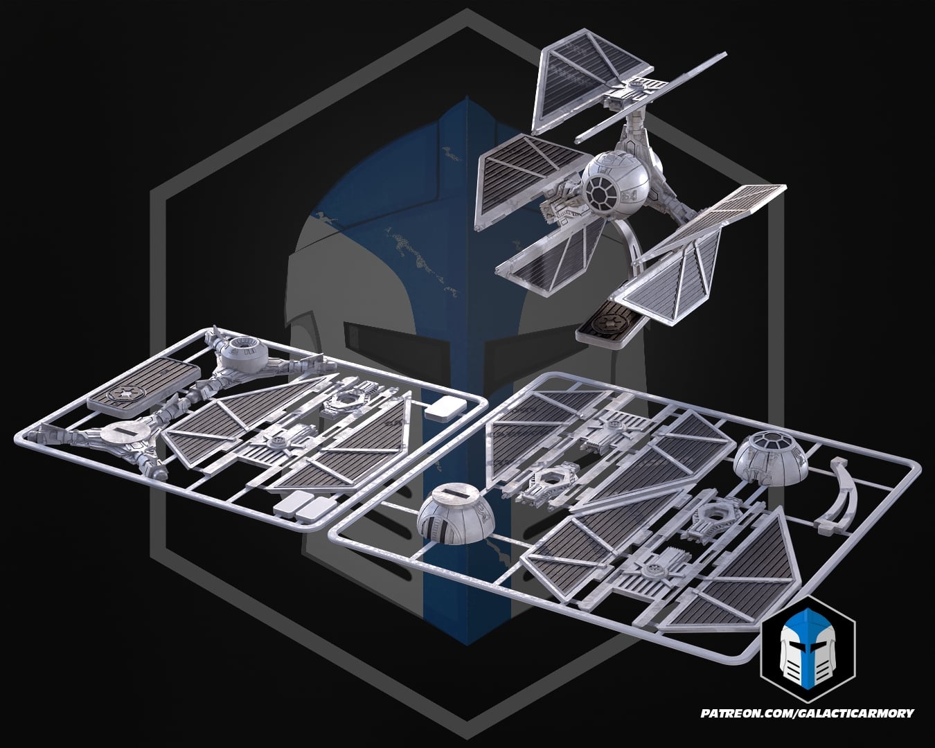 Tie Defender Kit Card - 3D Print Files 3d model
