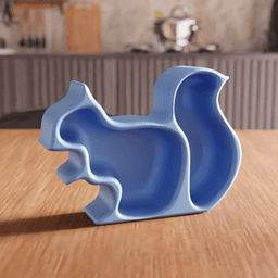Squirrel Shaped Snack and Organizer Tray 3d model