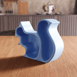 Squirrel Shaped Snack and Organizer Tray 3d model