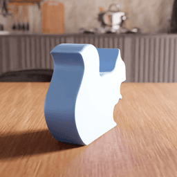 Squirrel Shaped Snack and Organizer Tray 3d model