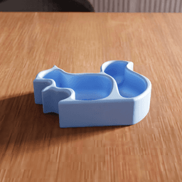 Squirrel Shaped Snack and Organizer Tray 3d model