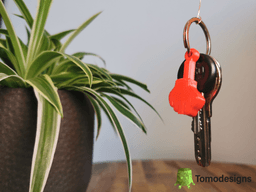 Middle finger keychain.stl 3d model