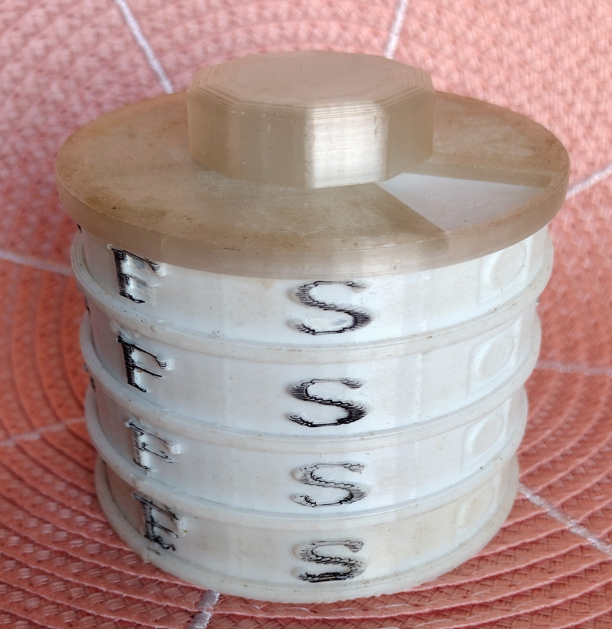 Stacking Pill Container - Weekly - Monthly 3d model