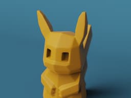 Low-Poly Pikachu - Remastered 3d model