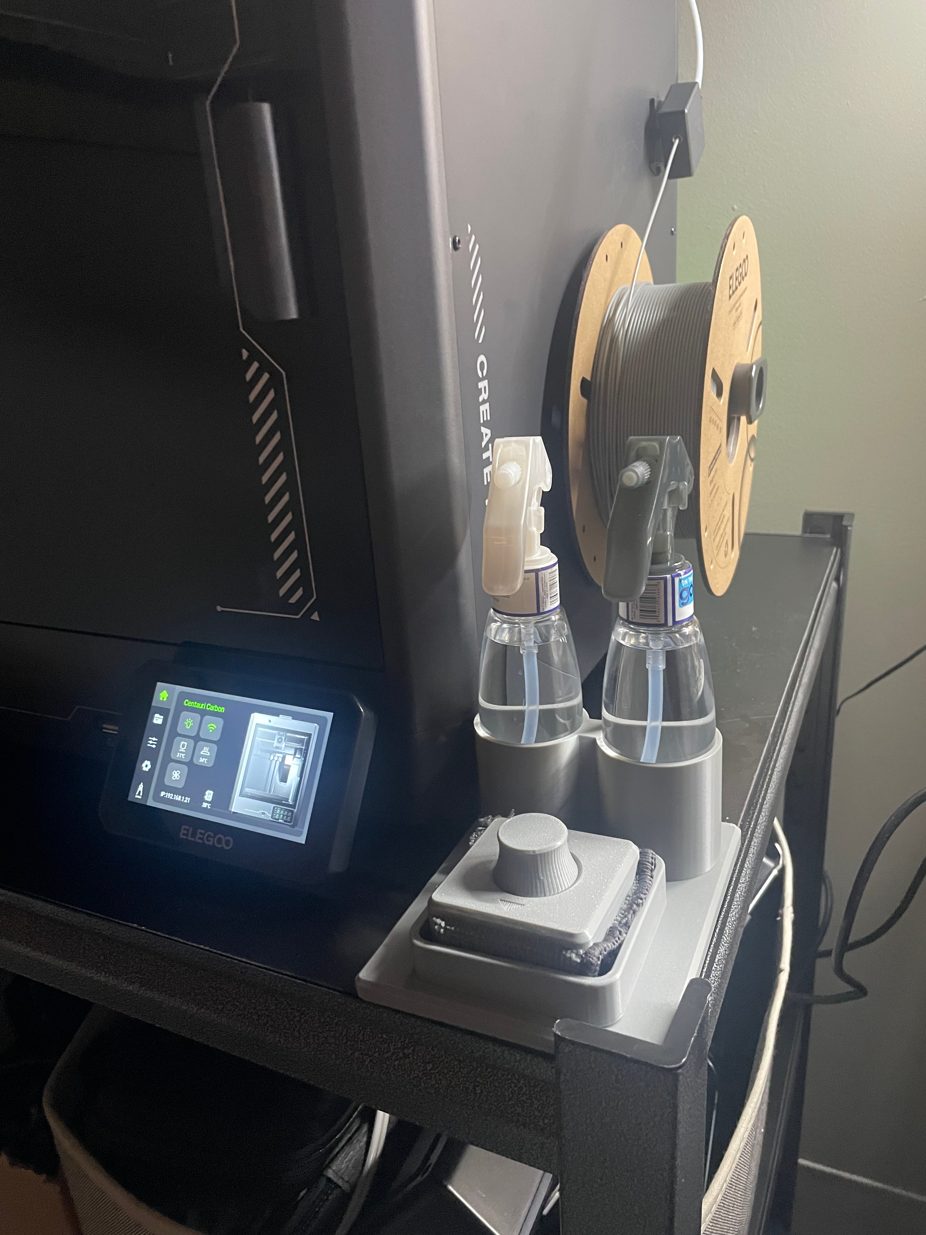 Clean Station for: Build Plate Cleaner Microfiber Holder 3d model