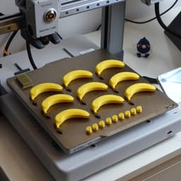 Banana fridge magnets 3d model