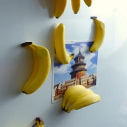 Banana fridge magnets 3d model