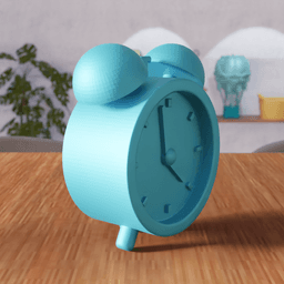 Retro Alarm Clock - Vintage Desk Clock 3d model