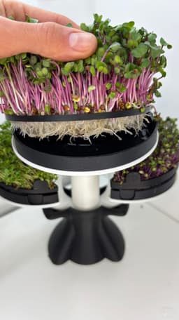Modular Microgreens Tower - Nature-Inspired 3D-Printed Vertical Growing System 3d model