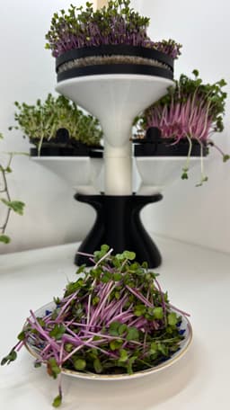 Modular Microgreens Tower - Nature-Inspired 3D-Printed Vertical Growing System 3d model