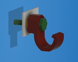 Tesla Model 3 (2021) Trunk Hook 3d model