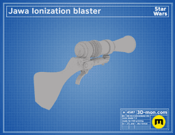 Jawa Ionization blaster 3d model