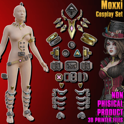 Moxxi Cosplay Accessories Borderlands 4 3d model