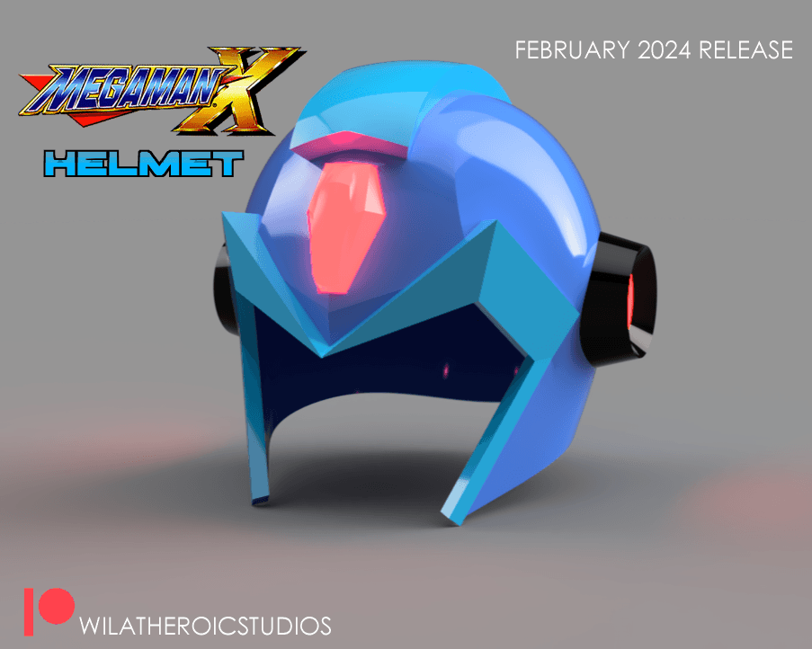 Megaman X Helmet 3d model