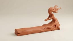 Sculptural Tree Spirit Incense Burner - Biomorphic Ash Catcher 3d model