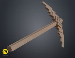 Minecraft Movie Pickaxe 3d model