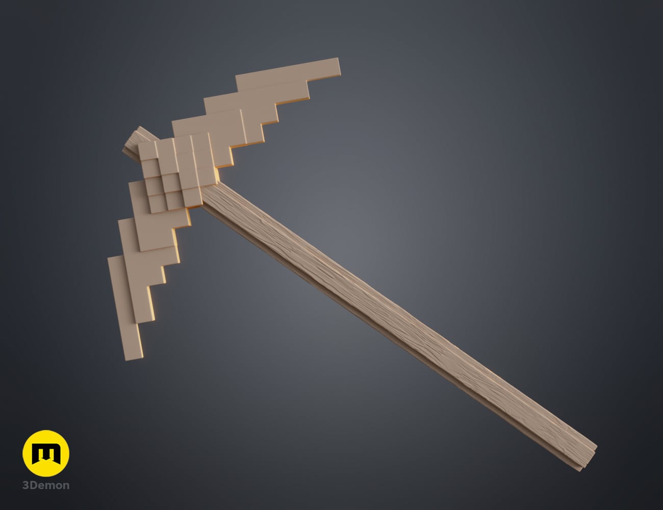 Minecraft Movie Pickaxe 3d model
