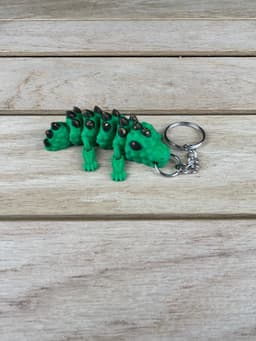 Gator Dragon Fidget Keychain 3d model