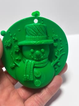 Snowman tree ornament 3d model