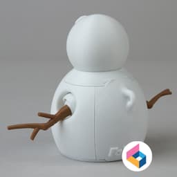 Foldable Snowman 3d model