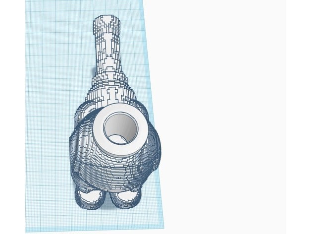 DIY spoon pipe 14mm 3d model