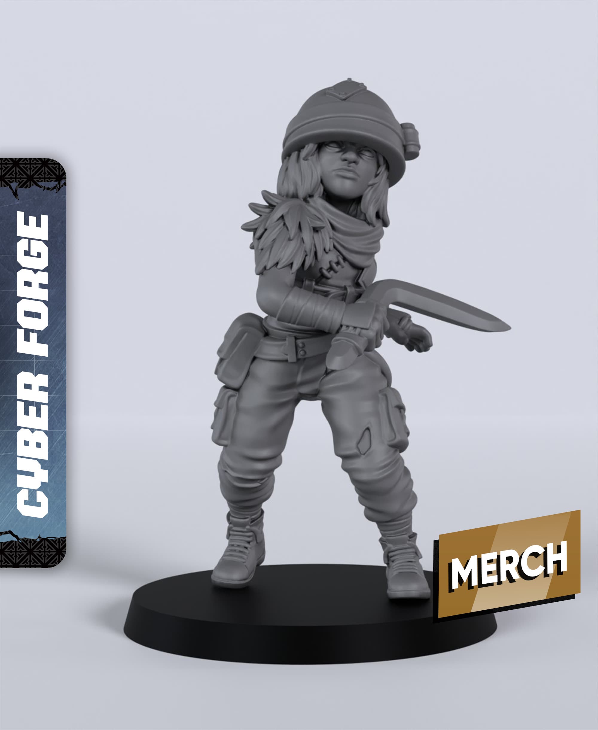 Wild Child - With Free Cyberpunk - Sci-Fi Gift Ideas for RPG and Wargamers 3d model