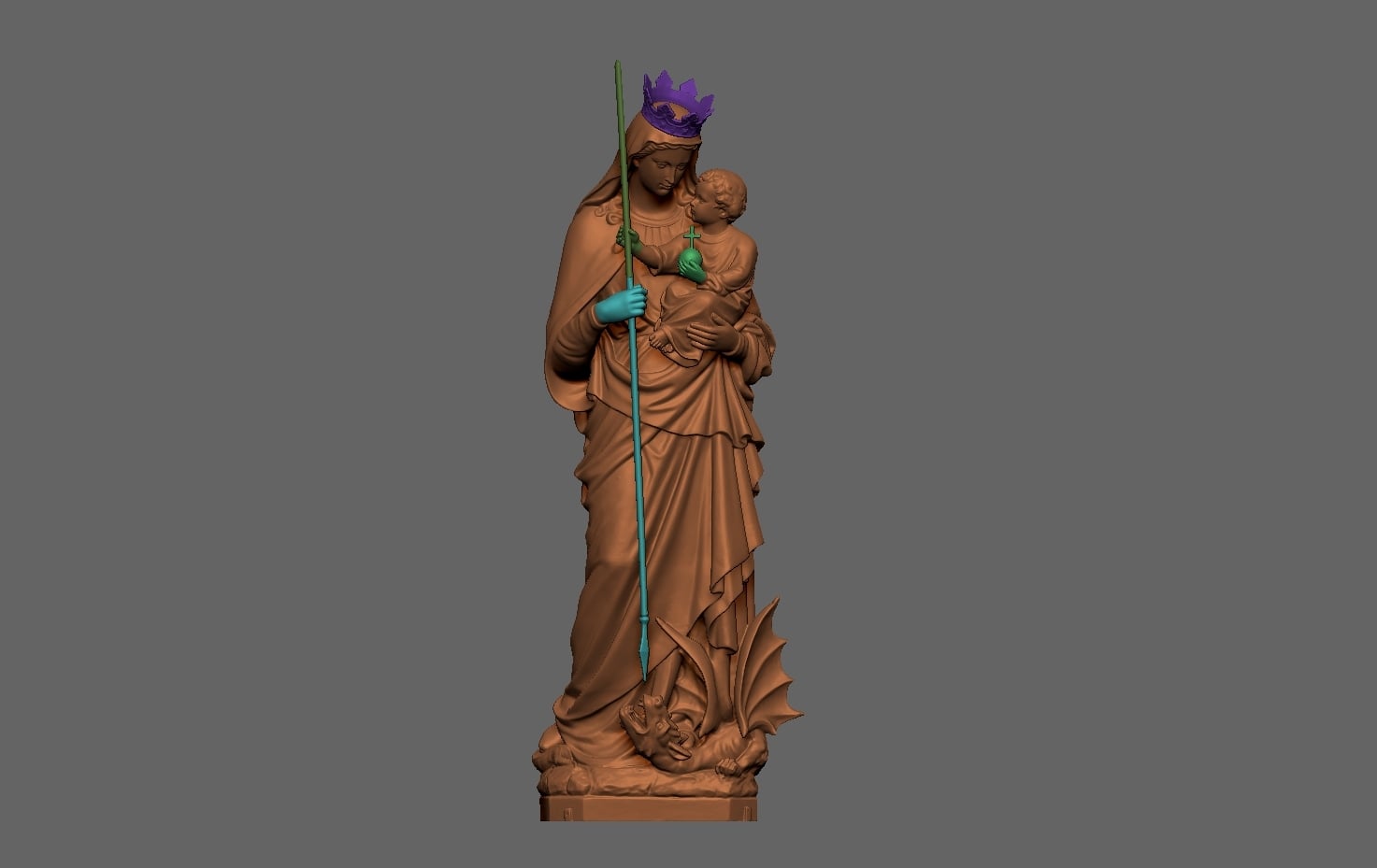 Our Lady Victory 3D Scanning STL Printable 3d model