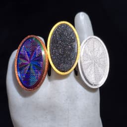 Oval Bling Ring 3d model