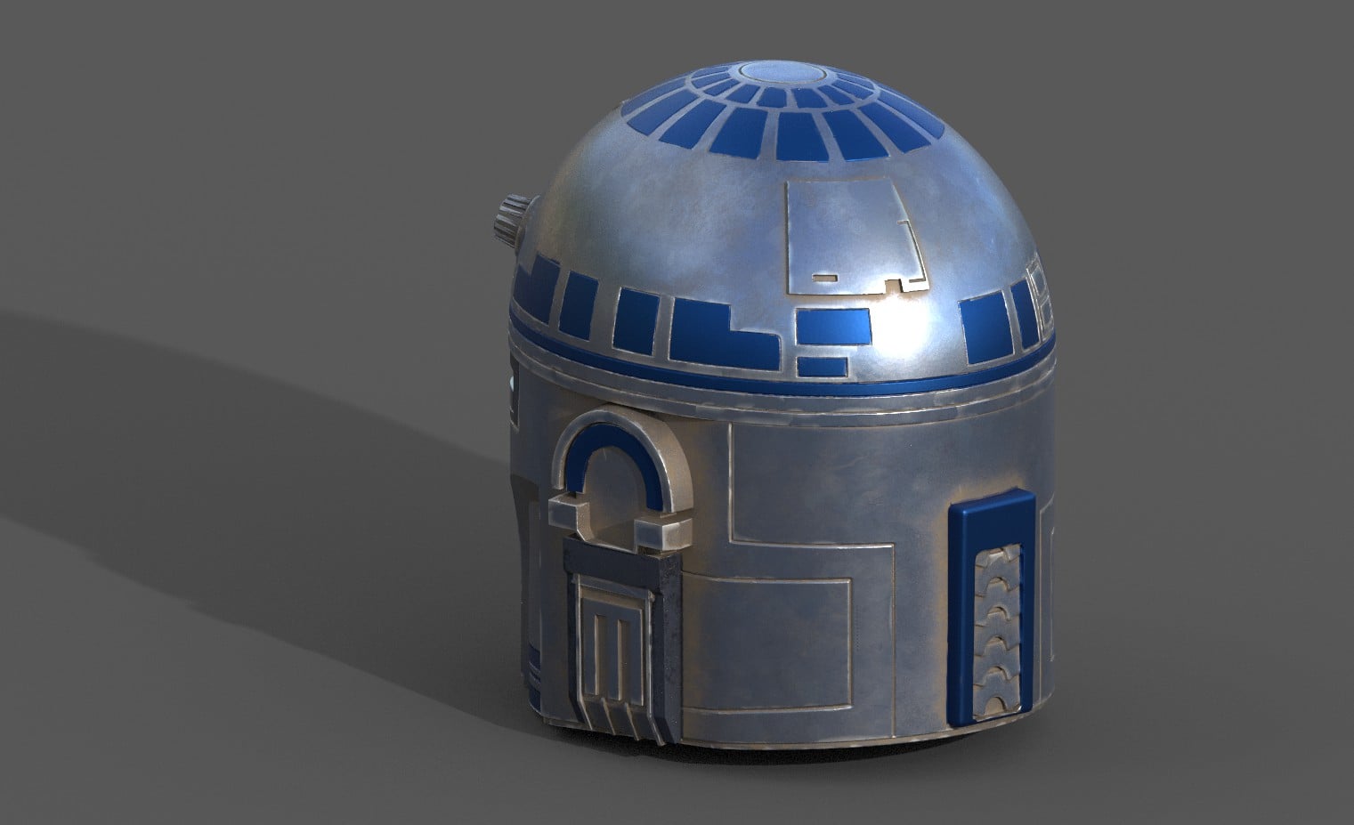 R2 D2 Mando Helmet 3d model