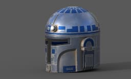 R2 D2 Mando Helmet 3d model