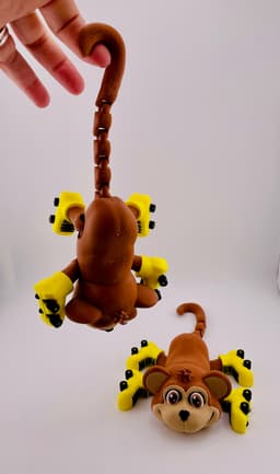 Monkey Roller Skate Flexi 3d model